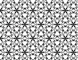 Elegant Symmetrical Floral Design for Decorative Use