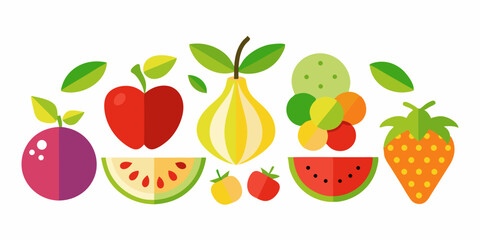 set of fresh vegetables