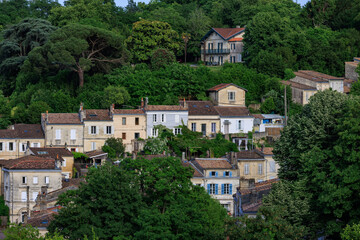 Auf der Garonne bei Bordeaux in Frankreich