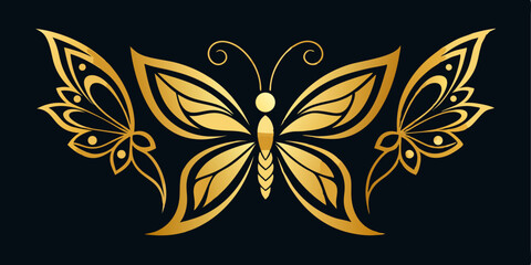 black and yellow butterfly