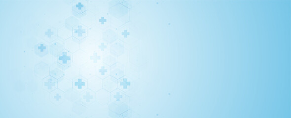 Abstract medical background. Medical cross shape. Design for science, medicine or technology, innovation medicine, health