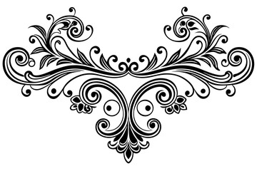 Elegant Vintage Divider with Decorative Scrollwork Design