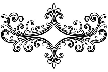 Classic Swirl Divider in Retro Vintage Handcrafted Style