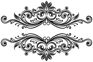 Baroque Style Vintage Divider with Decorative Flair