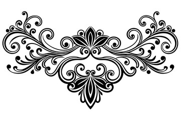 Vintage Line Divider with Artistic Ornamental Features