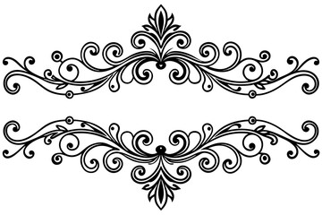 Classic Ornamental Divider in Traditional Line Style