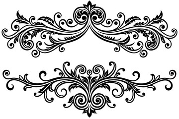 Sophisticated Scroll Divider with Retro Aesthetic Feel