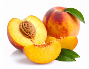 Fresh Peaches, Whole and Sliced