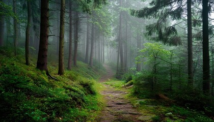 Misty Forest Path. (1)