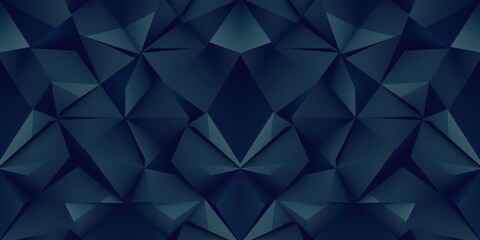 Obraz premium Abstract dark blue geometric pattern seamless texture background