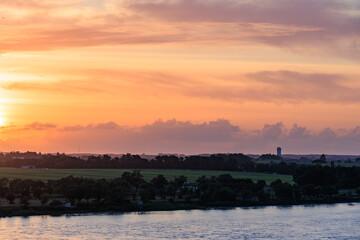 Die Garonne bei Bordeaux in Frankreich