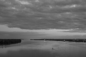 Die Garonne bei Bordeaux in Frankreich