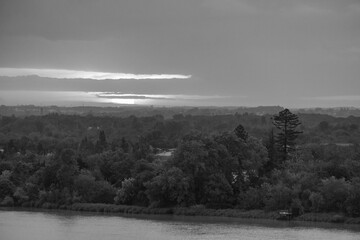 Die Garonne bei Bordeaux in Frankreich