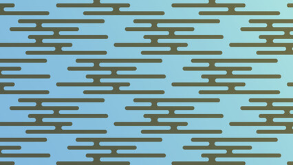 Modern Japanese Cloud Pattern on Blue Gradient Background