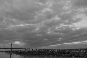 Die Garonne bei Bordeaux in Frankreich