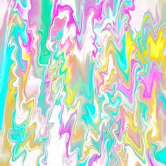 Abstract in turquoise, pink, yellow. Perfect for summer ads, youth posters, or vibrant digital art. Fits Pride Month, Youth Day, or music festival branding.