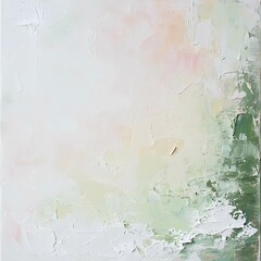 Fototapeta premium Green White Abstract Acrylic Texture Pastel Colors