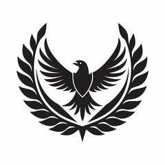 Eagle logo with laurel wreath