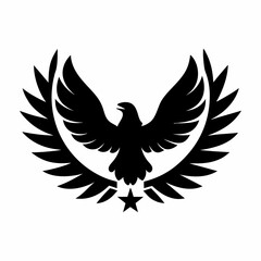 Eagle logo with laurel wreath
