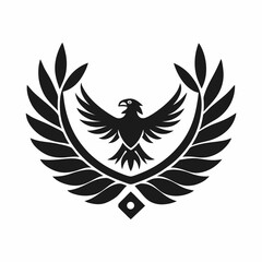 Eagle logo with laurel wreath