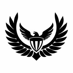 Eagle logo with laurel wreath