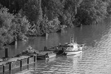 Morgenstimmung an der Garonne bei Bordeaux