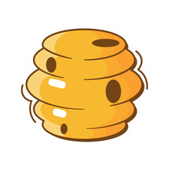 honey asset icon flat cartoon illustration.