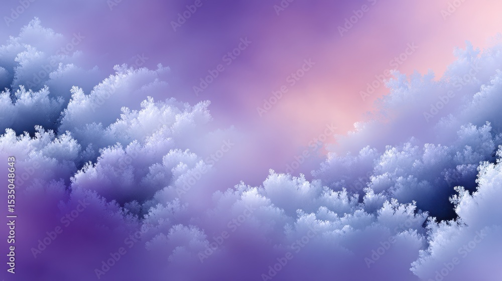 Poster a serene gradient of purple hues creating an ethereal atmosphere in the abstract background.