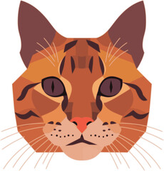 Cat head vector illustration