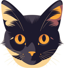 Cat head vector illustration