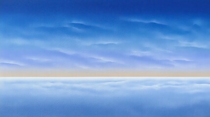 Serene abstract sky with soft clouds blending blue and light orange hues.