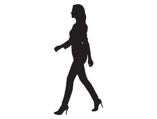 FEMALE MODEL SILHOUETTE