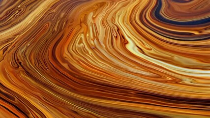 A smooth swirl marble ink orange brown dances screen artistic 4K background is great warm design video visuals title cards digital wallpapers - Powered by Adobe