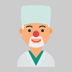 Experienced Doctor Avatar Professional Medical Illustration