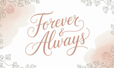 Forever Always romantic message