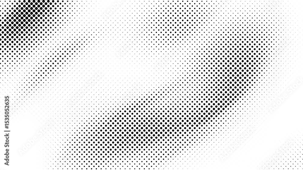 Poster abstract halftone motion background. moving dots seamless loop