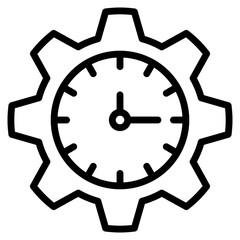 Time Management  Icon Element For Design