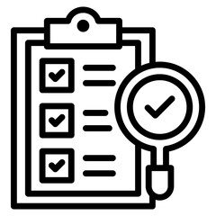 Audit Checklist  Icon Element For Design
