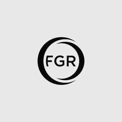 Elegant FGR Monogram Design Encircling Letters for Modern Brand Identity