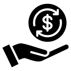 Cash Flow  Icon Element For Design