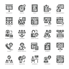 Onboarding Icon pack for your website, mobile, presentation, and logo design. Onboarding Icon solid design. Vector graphics illustration and editable stroke.