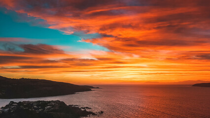 Obraz premium New Zealand Sunset