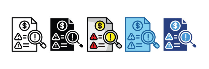 Risk Analysis  Icon Element For Design