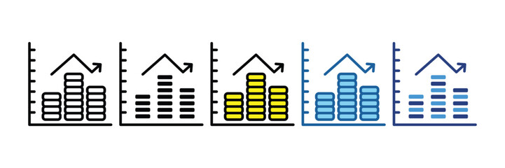 Investment Chart  Icon Element For Design