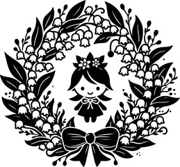 Beautiful seasonal wreaths showcasing Lily of the Valley blooms for each quarter of the year
