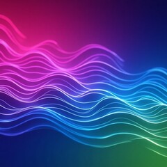 Fototapeta premium background with smooth wavy lines in vibrant gradients