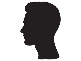 MAN HEAD PROFILE SILHOUETTE