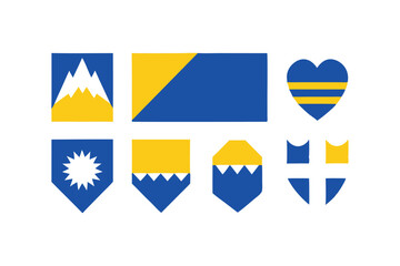 Bosnia and herzegovina flag icon set a high quality design resource featuring the national flag