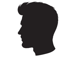 MAN HEAD PROFILE SILHOUETTE