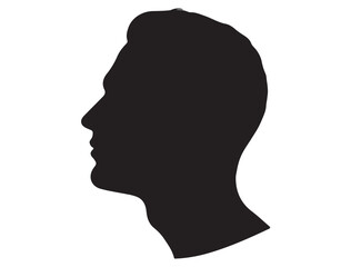 MAN HEAD PROFILE SILHOUETTE